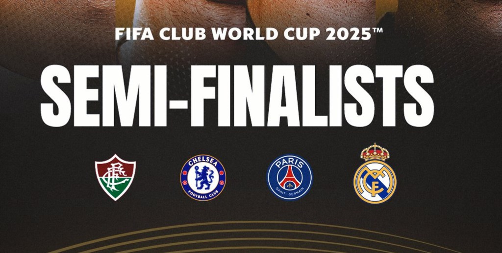 Los cuatro gigantes que van por la corona: así se jugarán las semifinales del Mundial de Clubes&nbsp;2025