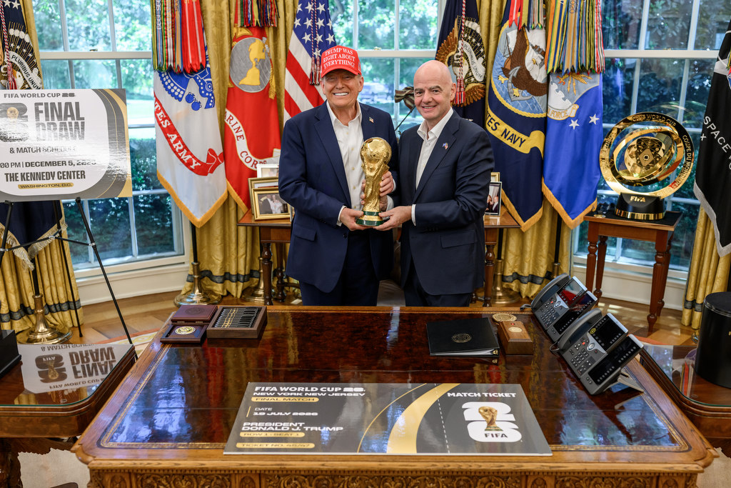 Trump anuncia el sorteo del Mundial 2026: será en el Centro Kennedy de&nbsp;Washington