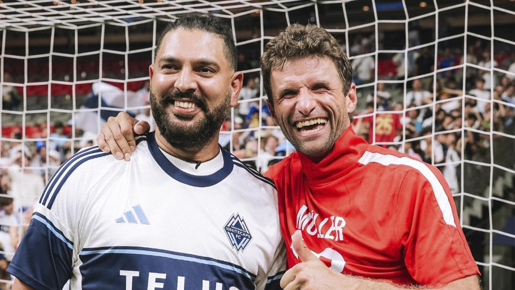Choque de leyendas: Thomas Müller y Yuvraj Singh se encuentran en&nbsp;Vancouver