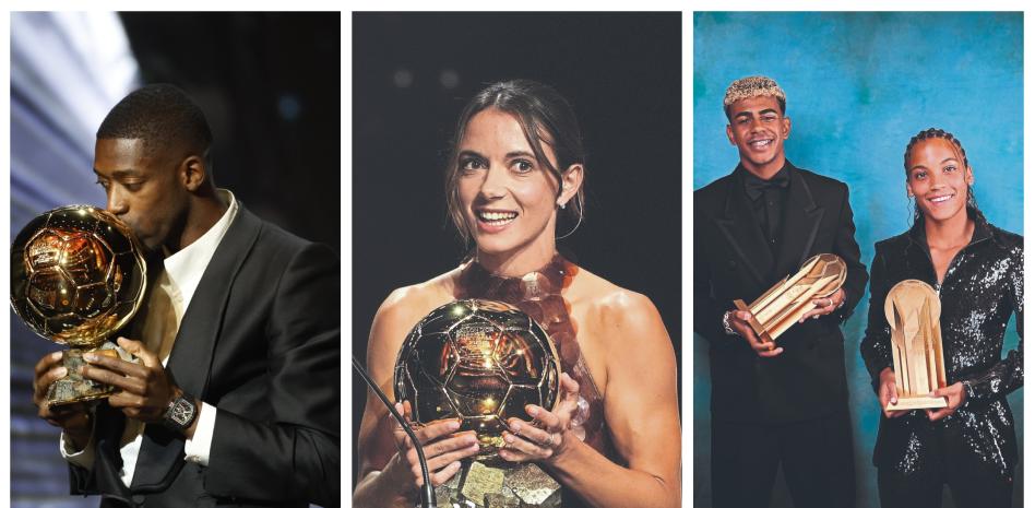 Barcelona tiñe de azulgrana el Balón de Oro: Dembélé y Aitana reinan en&nbsp;París