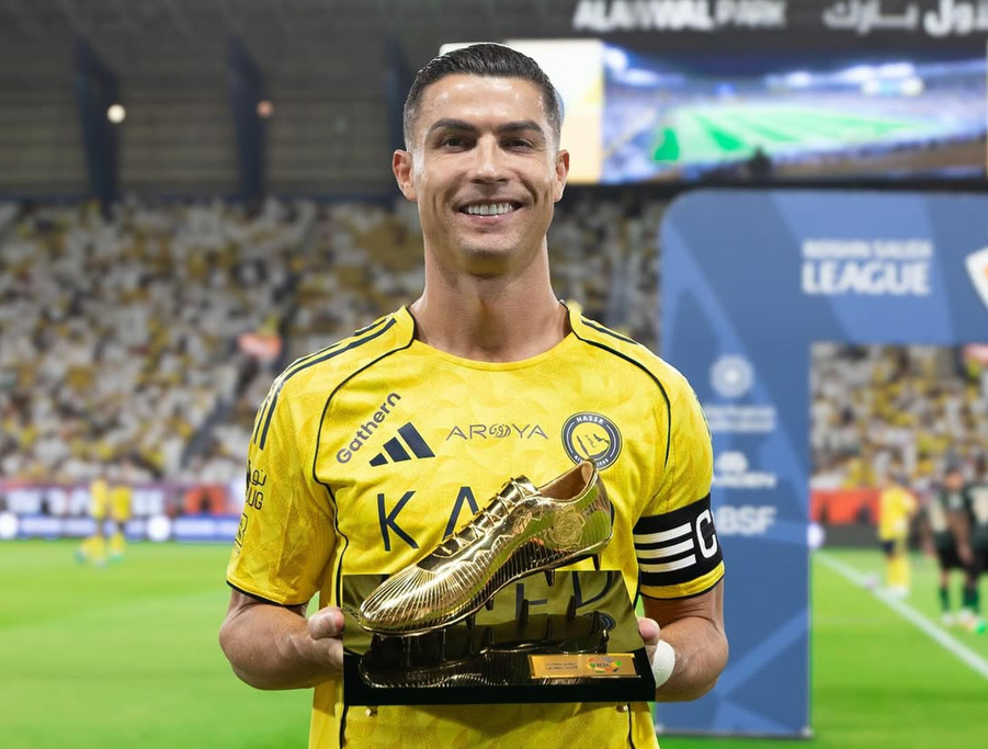 Cristiano Ronaldo celebra la Bota de Oro y el liderato con Al Nassr en la Saudi Pro&nbsp;League