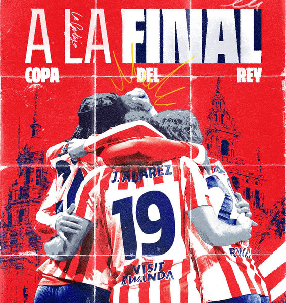 Atlético de Madrid avanza a la final de la Copa del Rey