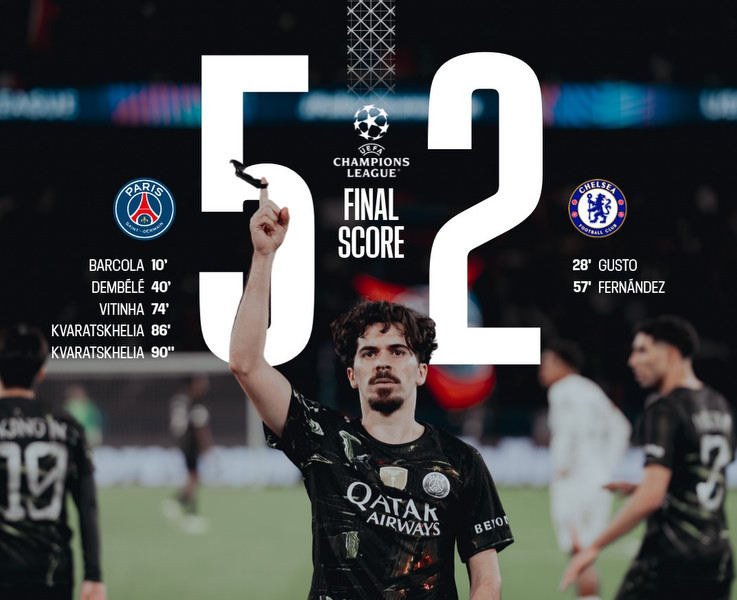 PSG golpea con autoridad y deja contra las cuerdas al Chelsea en una noche de locura en&nbsp;París