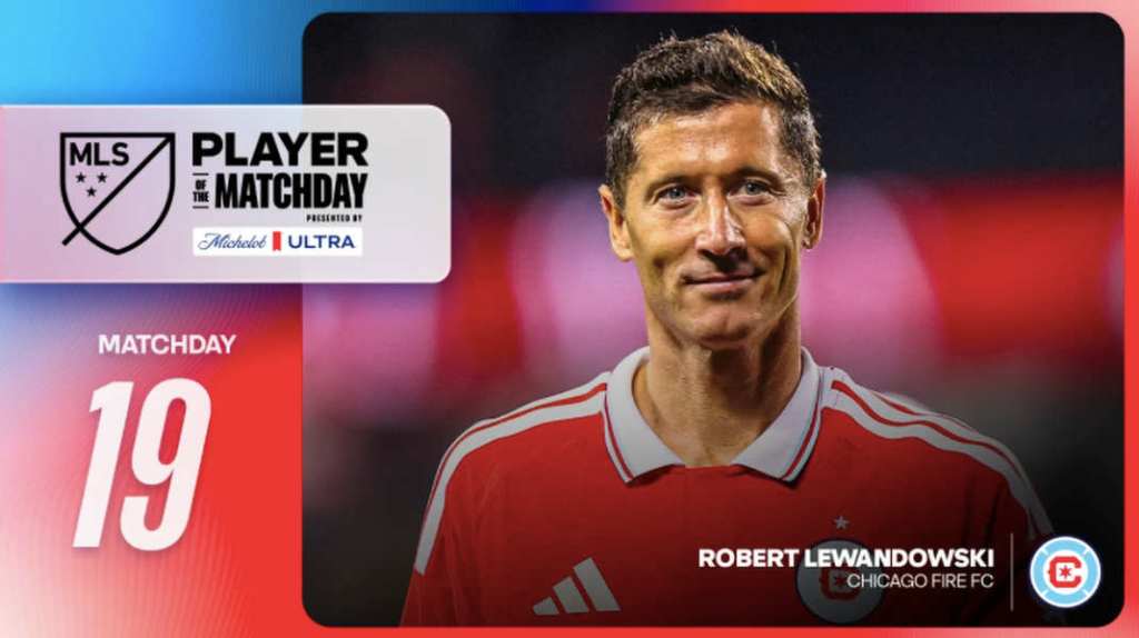 Lewandowski conquista la MLS: doblete en su debut como local y Jugador de la Jornada con Chicago&nbsp;Fire